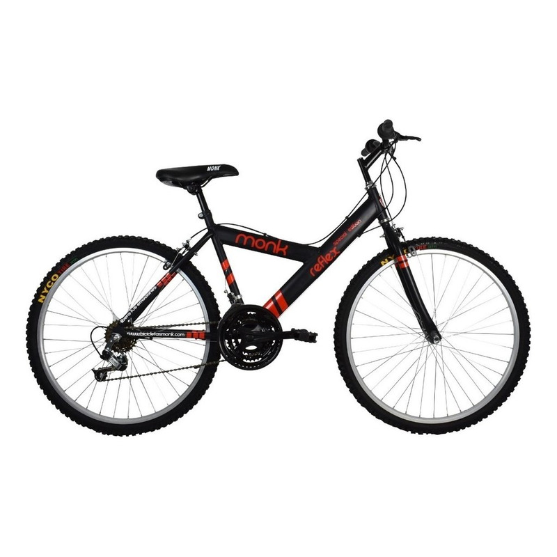 Bicicleta R26 18V StarBike Reflex - Negra con rojo
