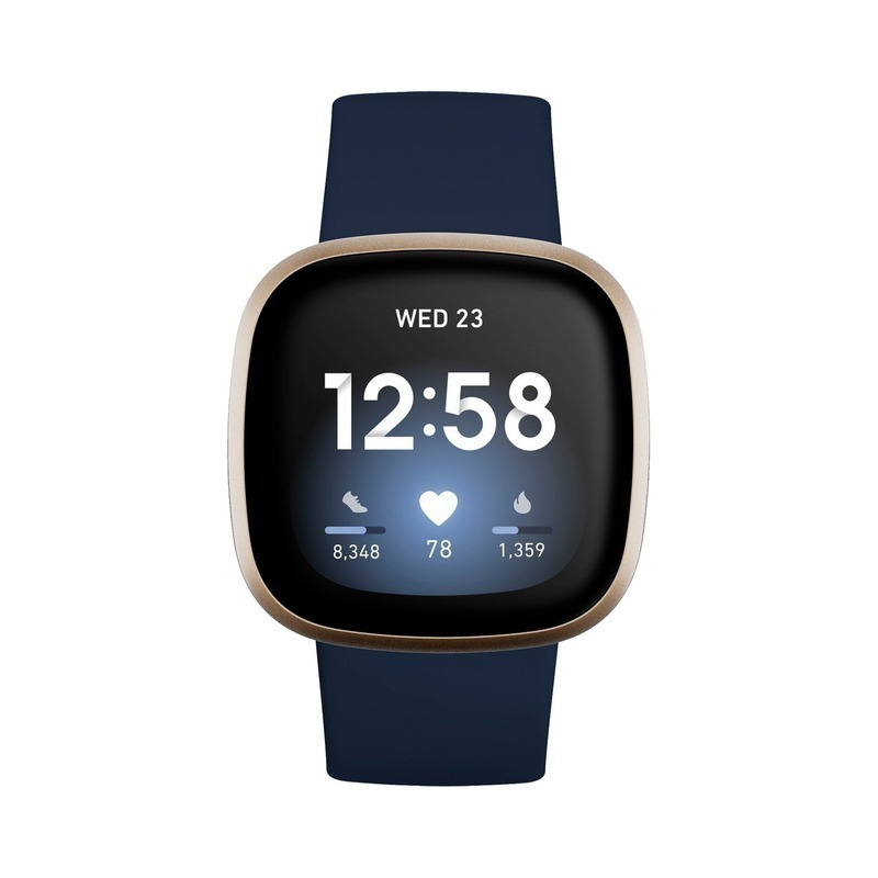 Smartwatch Fitbit Versa 3 - Midnight/Soft Gold