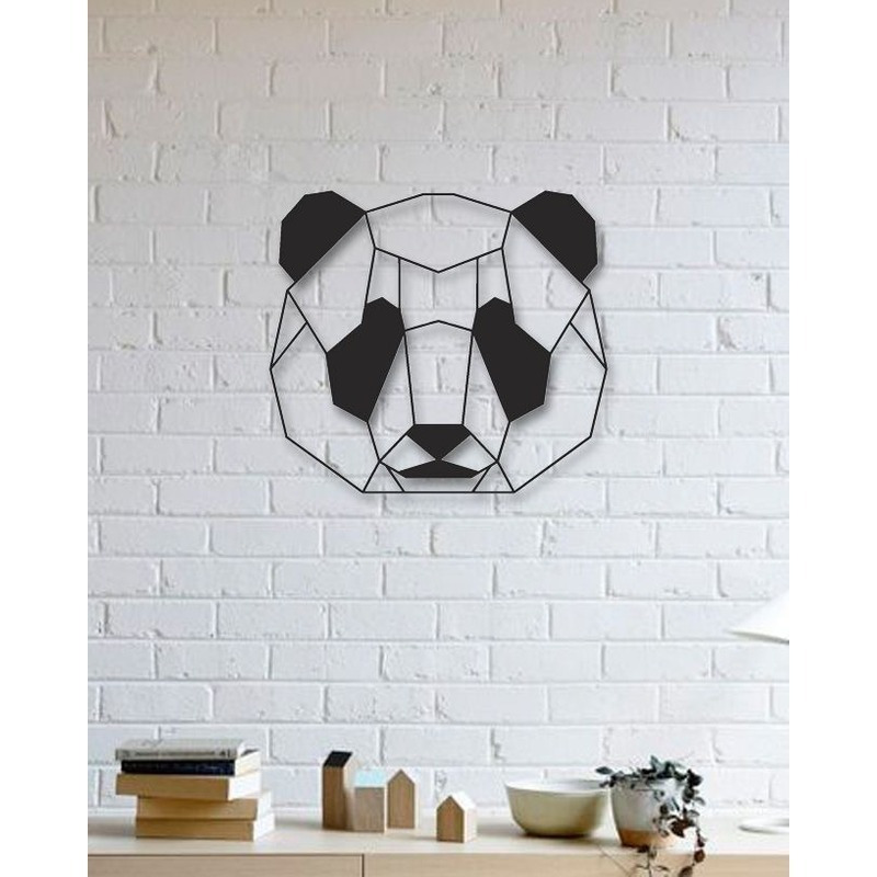 Figura decorativa Oso Panda de Madera.