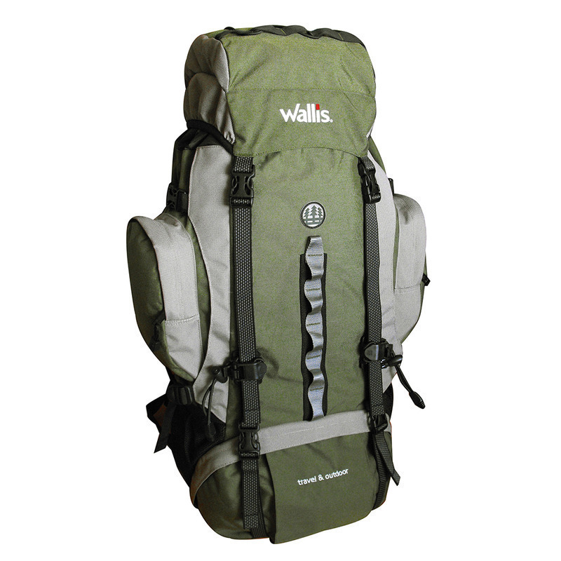 Mochila para montaña 60L - Jura - Verde con gris