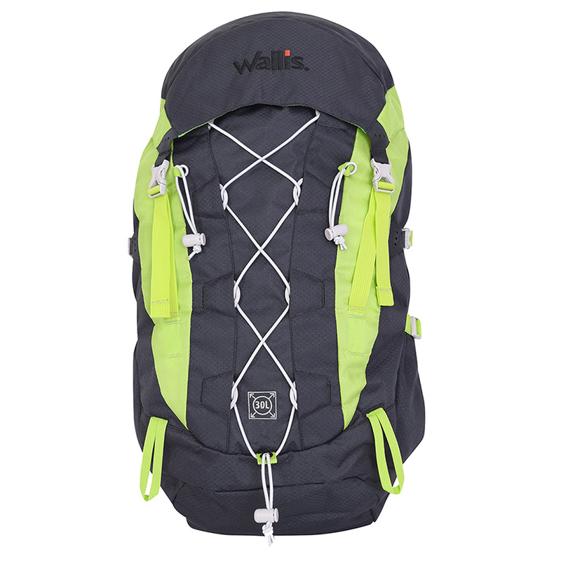 Mochila 30L - Poon Hill - Negro pantera con verde