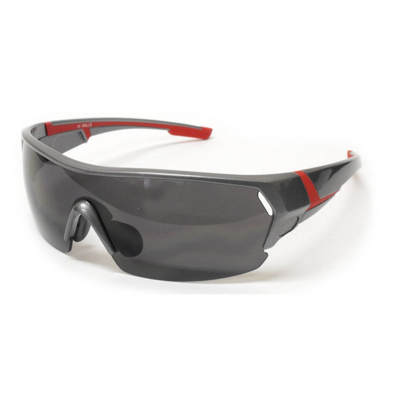 Lentes con protección solar UV 400 - Gris/rojo