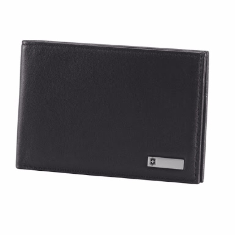 Cartera de Piel delgada, Moritz, Bi Fold, Negro