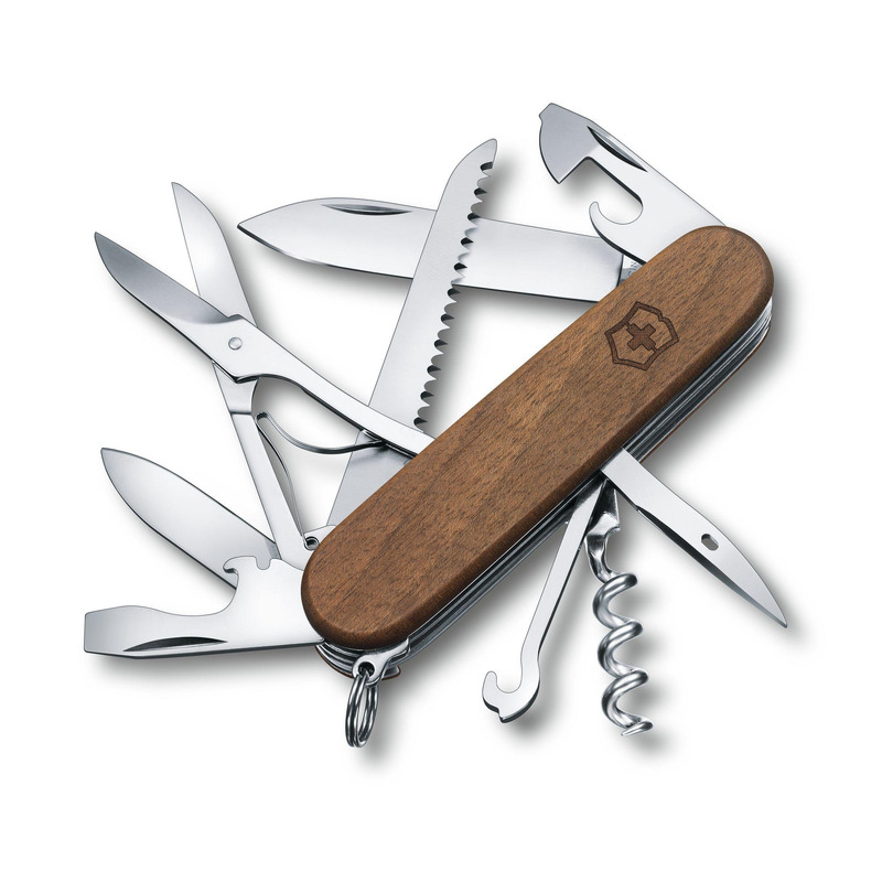 Navaja Huntsman Wood, 13 usos, Nuez