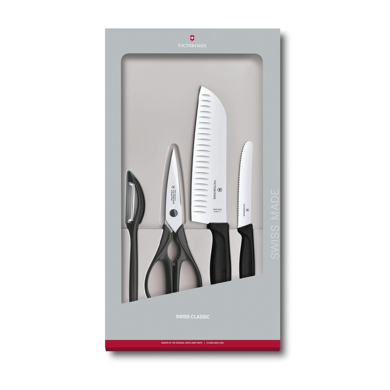 Juego de cocina Swiss Classic, 4 piezas, Negro