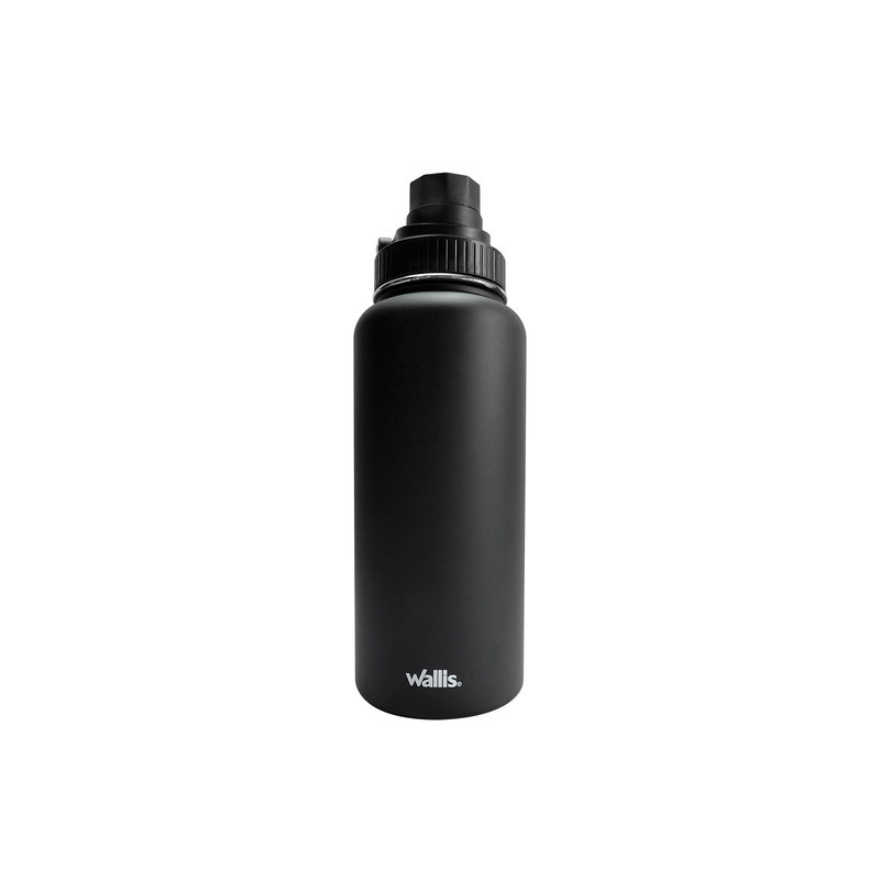 Cilindro deportivo Termico INOX 950 ml,  negro