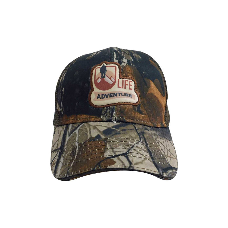 Gorra con malla y ajustador de velcro, camuflaje