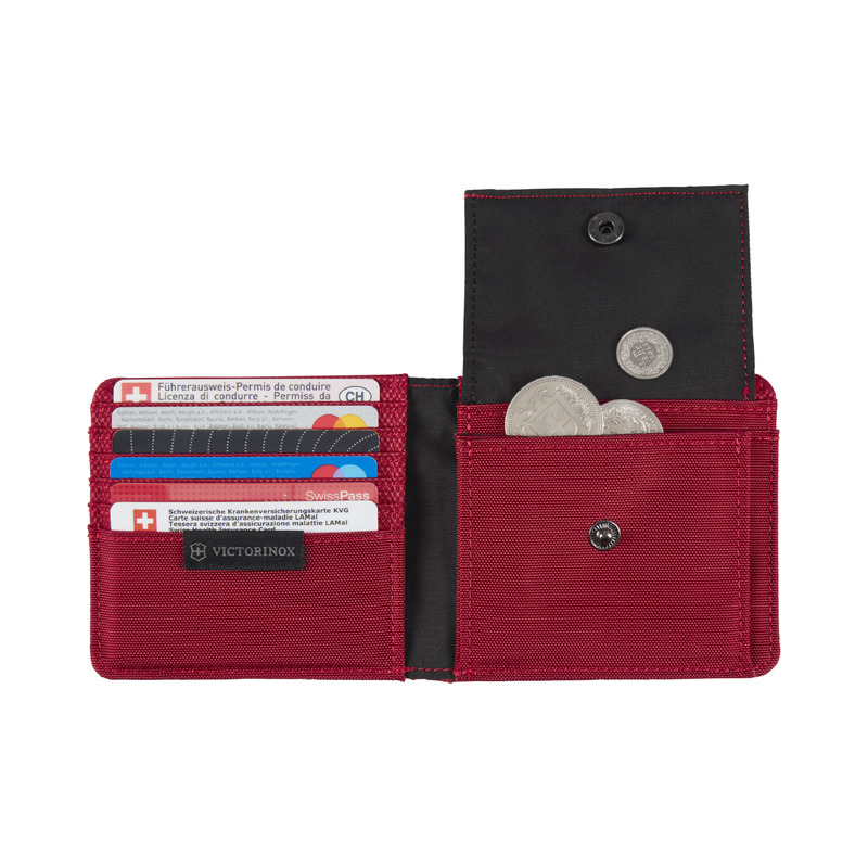 Cartera de Nylon, TA EXT 5.0, Bi Fold, Rojo