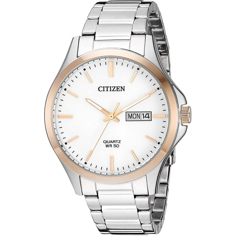 Reloj Citizen Men's para caballero, caratula blanca