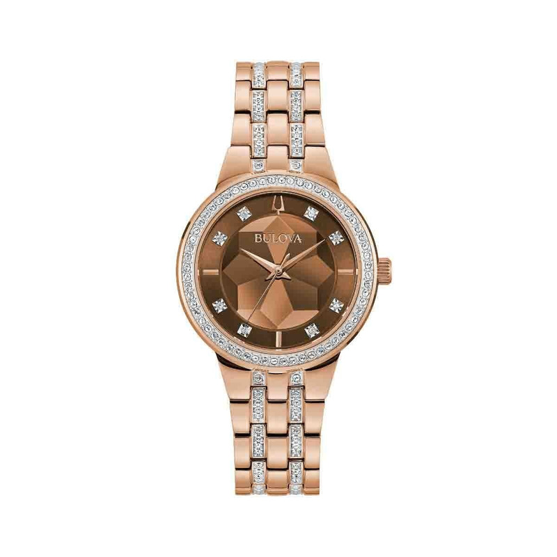 Reloj Bulova Phantom, para dama, rosa oro