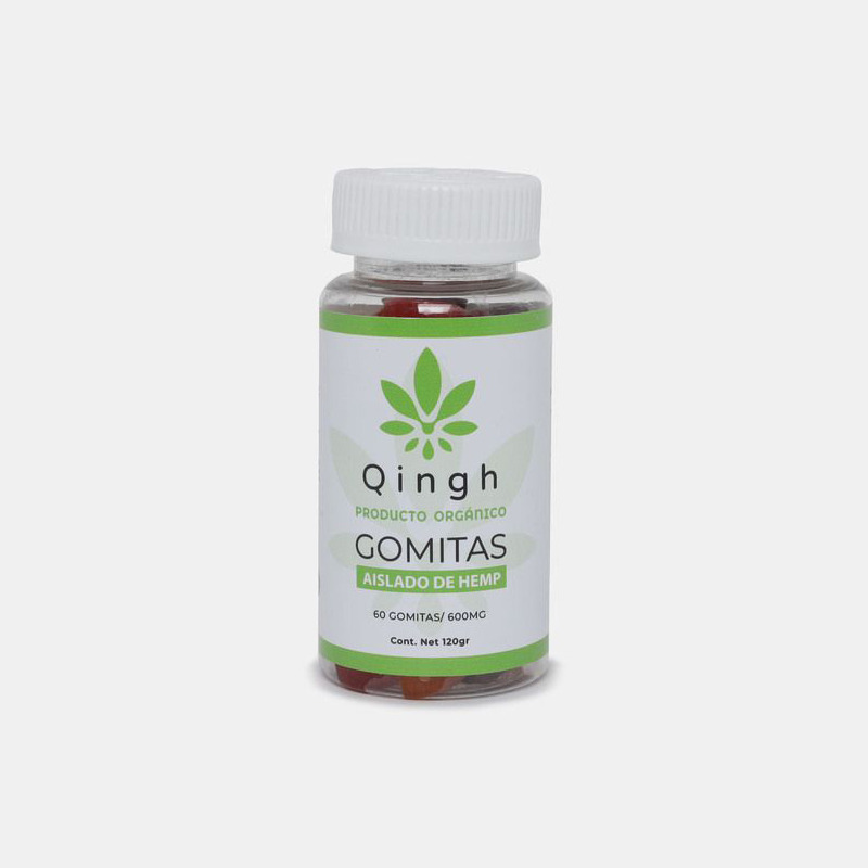 Gomitas con extracto de HEMP, frasco con 60 piezas.