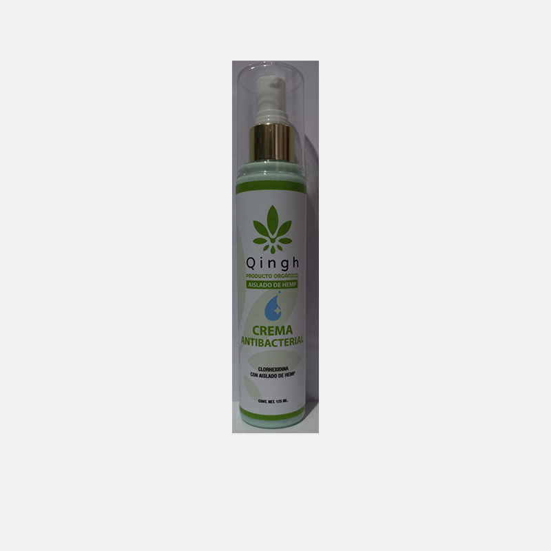 Crema Antibacterial con 500 mg de extracto de HEMP, 125 ml.