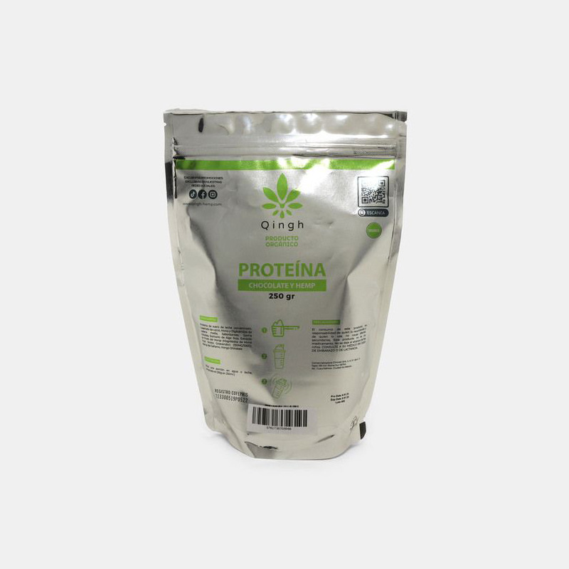 Proteína Chocolate con extracto de HEMP, 250 g.