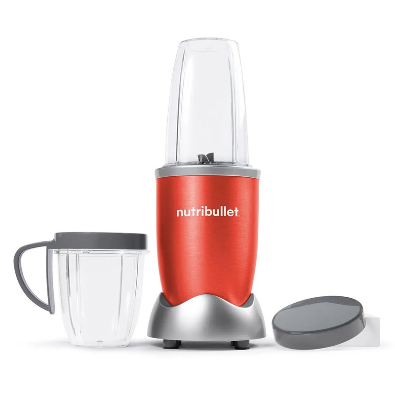 Nutribullet rojo con 8 accesorios