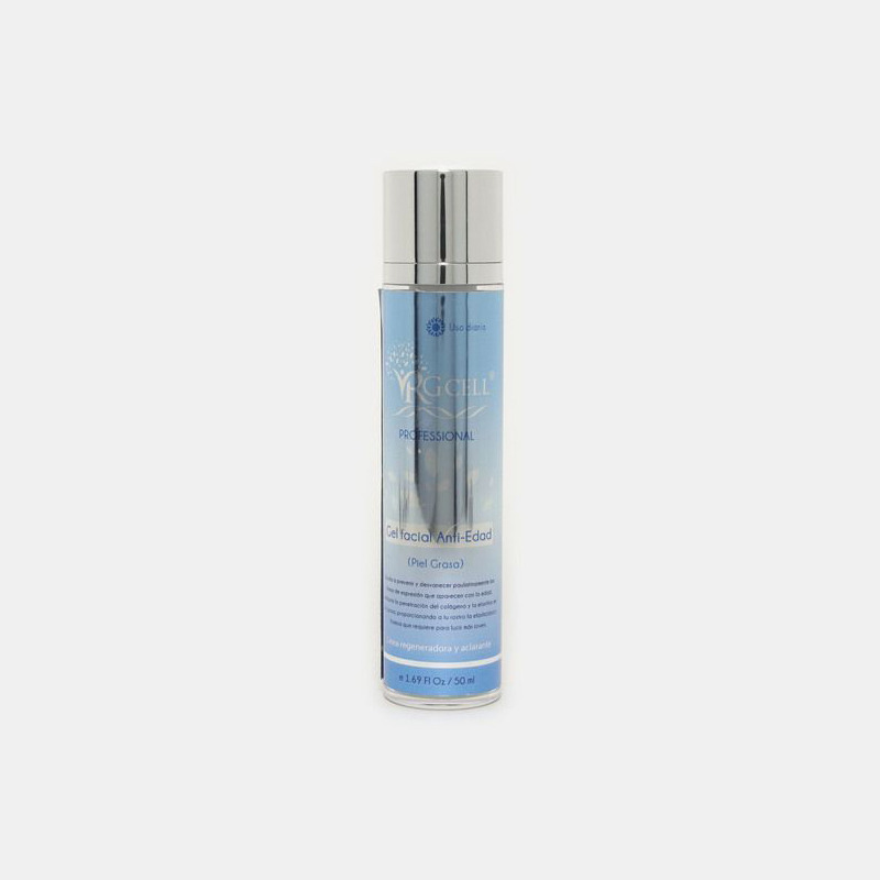 Gel facial antiedad / Piel grasa, 50 ml.