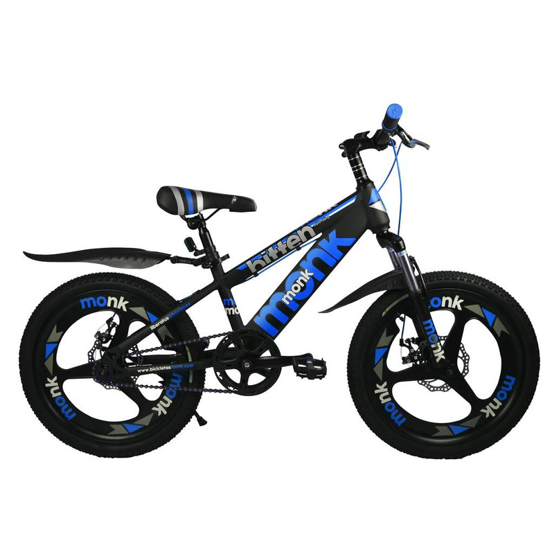 Bicicleta R16 1V Bitten Monk - Negro con azul