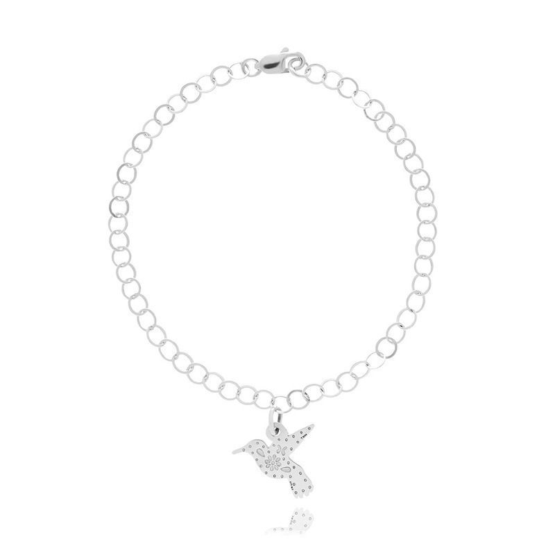 Pulsera de Plata de colibrí