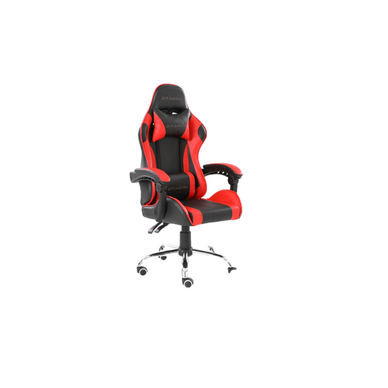 Silla Gamer ergonómica Falkor color negro-rojo