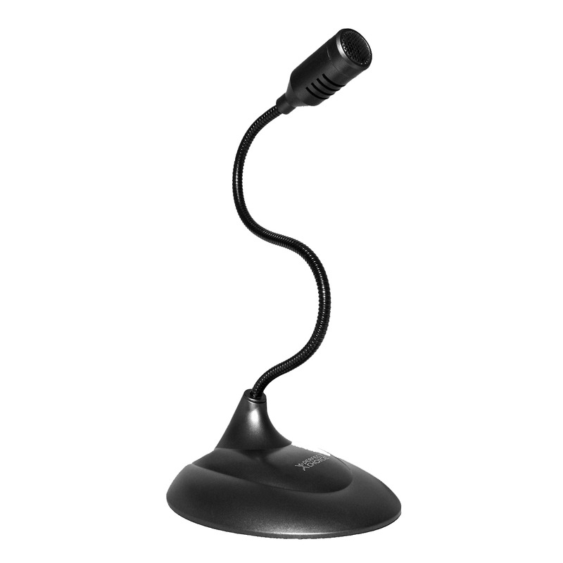 Micrófono Flexib para escritorio, color negro