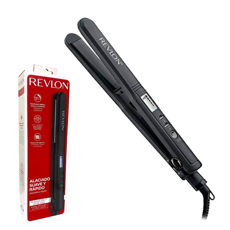 Plancha alaciadora Revlon negro