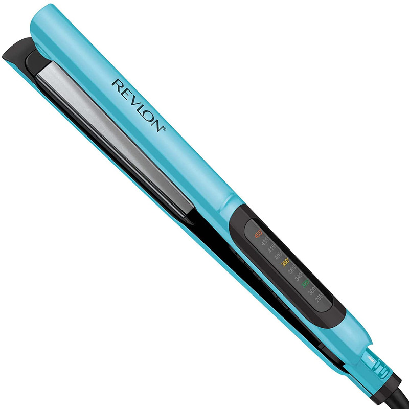 Plancha alaciadora Revlon azul