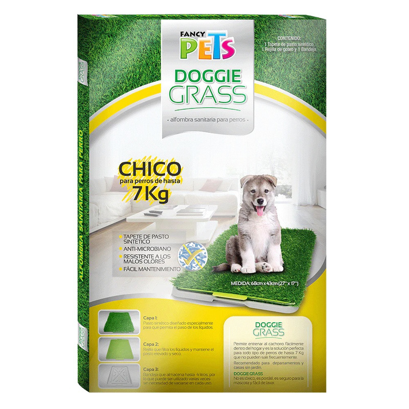 Tapete entrenador doggie grass chico