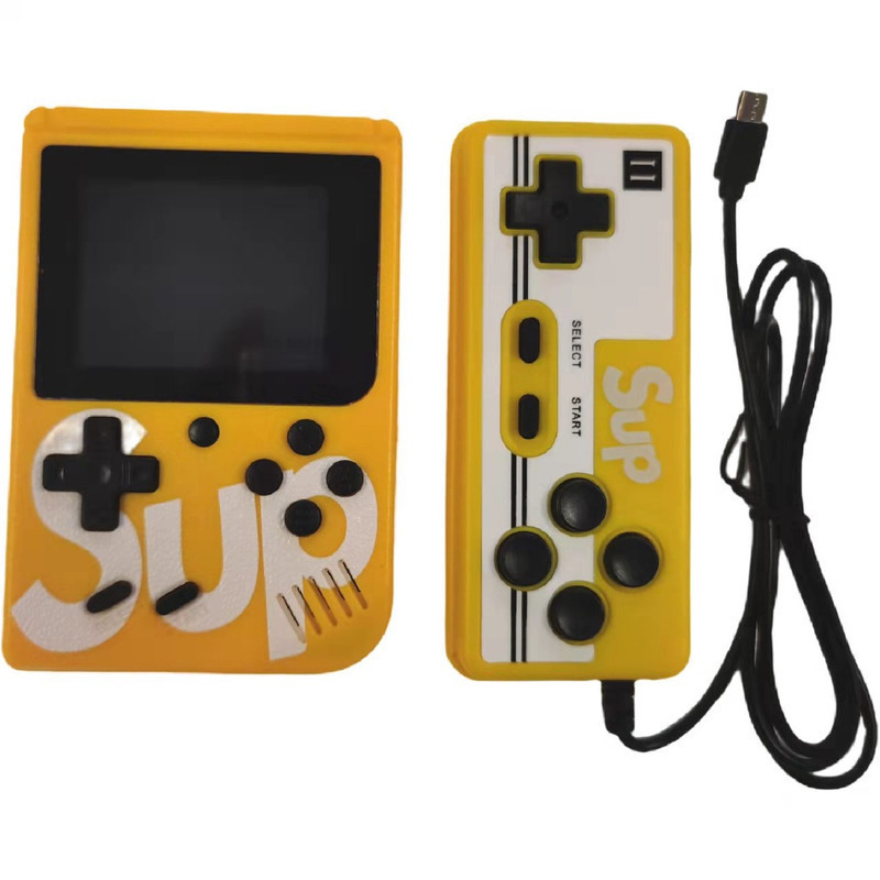 Consola mini Game Box 400 en 1 con control, amarillo