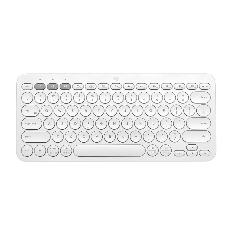 Teclado Bluetooth Logitech K380 Blanco, Inglés