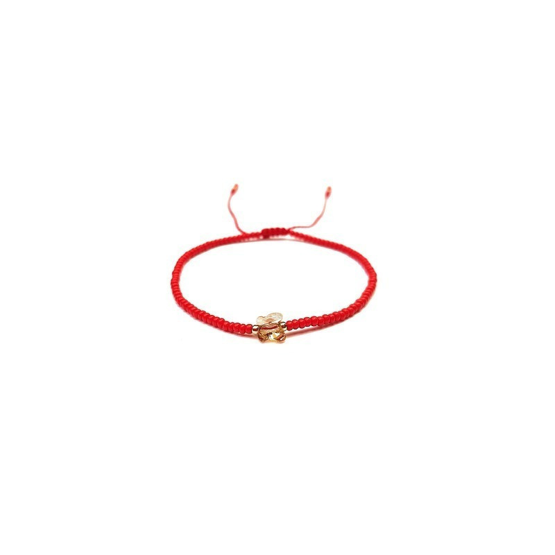 Pulsera con mariposa de cristal austriaco golden