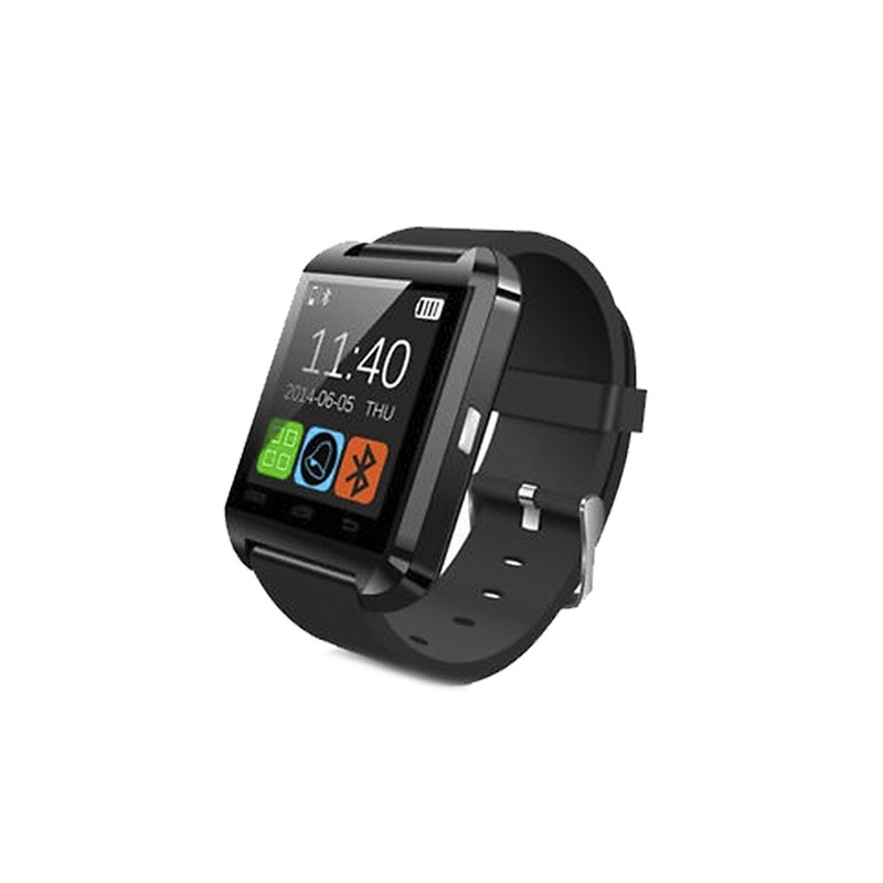 Smartwatch bluetooth modelo u8 básico, negro