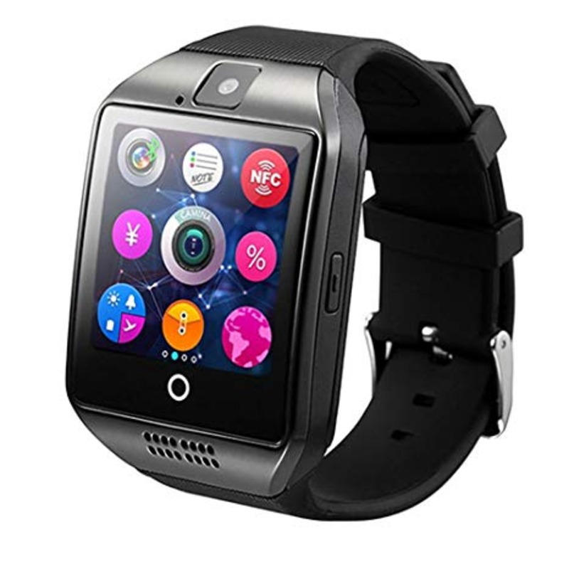 Smartwatch q18 pantalla curva y cámara bluetooth