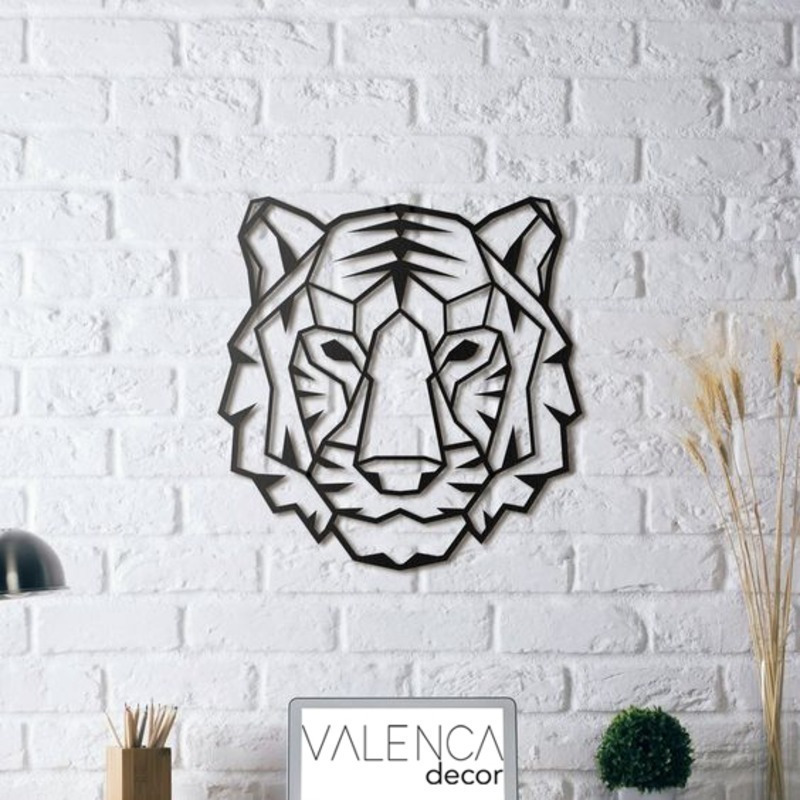 Figura decorativa Tigre Toño de Madera.