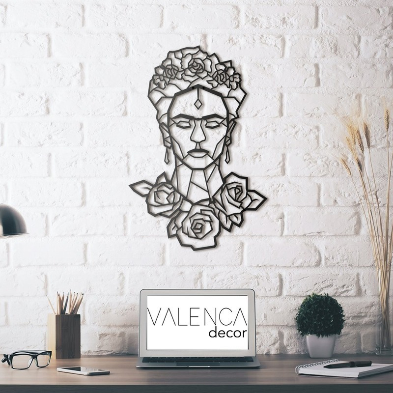 Figura decorativa Frida Kahlo de Madera.