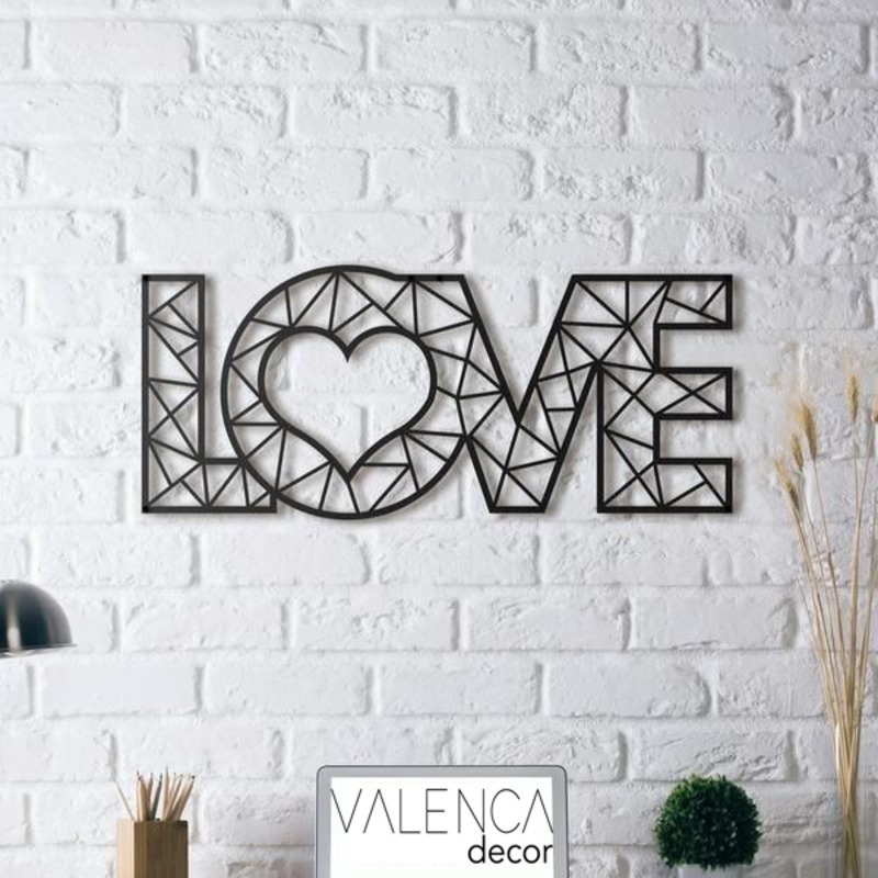 Figura decorativa Love de Madera.