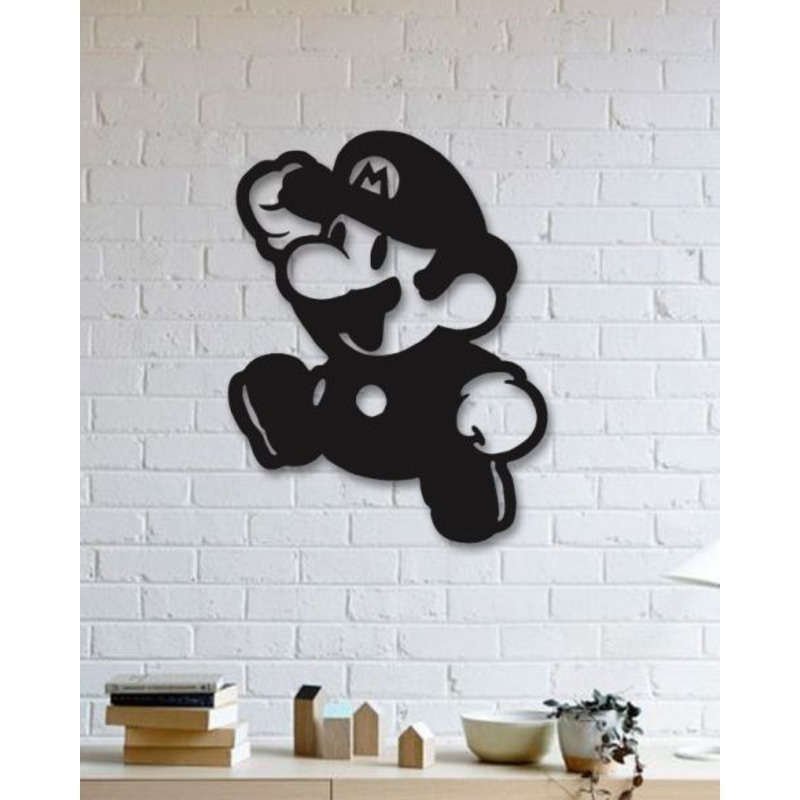 Figura decorativa Súper Mario Bros de Madera.
